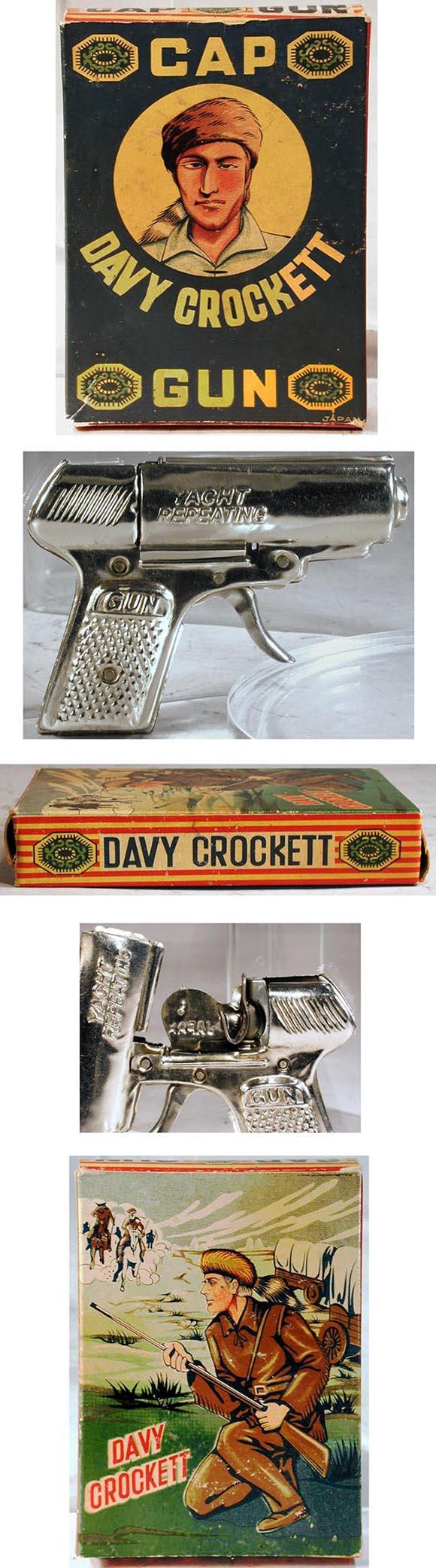 c.1955 Yacht, Davy Crockett Cap Gun in Original Box